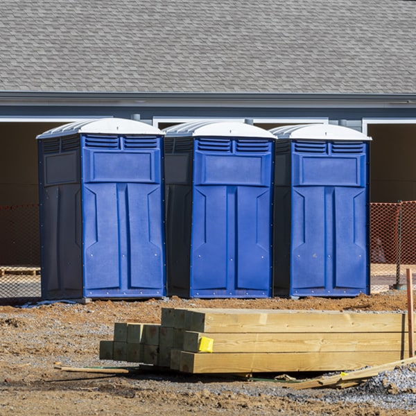 how often are the portable restrooms cleaned and serviced during a rental period in Firebaugh California